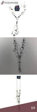 Total Eclipse Of The Heart Silver Necklace Set Silver Necklace Set Necklace Set Silver Necklace