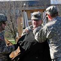 Married medics 1st Lt. Grant Restuccio of the Landstuhl