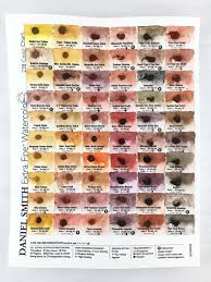 Daniel Smith Watercolor 238 Dot Color Chart Watercolors