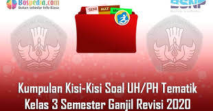 Soal ph kelas 4 tema 3 kurikulum 2013 revisi. Lengkap Kumpulan Kisi Kisi Soal Uh Ph Tematik Kelas 3 Semester Ganjil Revisi 2020 Bospedia