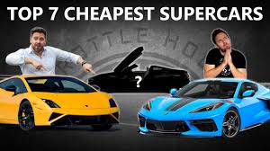 The market is located in dubai, uae. Top 7 Cheapest Supercars You Can Buy Youtube