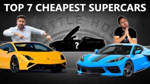 Other fine marques include ferrari, mclaren, pagani, porsche, and lamborghini. Top 7 Cheapest Supercars You Can Buy Youtube