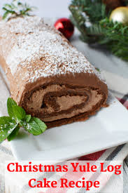 This Christmas Dessert Is A Showstopper It S Chocolate Cake Filled With A Sweet Buttercream Mocha Yule Log Cake Recipe Yule Log Cake Pretty Christmas Dessert