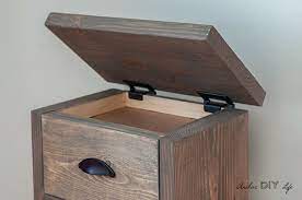 Looking for a fun diy project? Easy Diy Nightstand With Hidden Compartment Anika S Diy Life