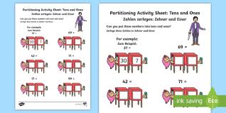 Tens and ones exercise is composed of the following place value worksheet , place value activity , place value exercise and place value problems. Maths Magician Partitioning Tens And Ones Worksheet Worksheet