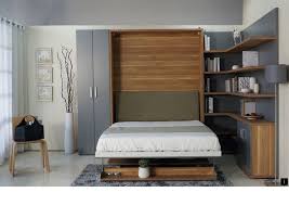 Wallbeds contemporary oak horizontal twin murphy bed with hutch. Find More Information On The Best Murphy Beds Please Click Here For More The Web Presence Is Wo Modern Murphy Beds Contemporary Murphy Beds Murphy Bed Plans