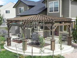 Over the years they have become quite affordable. Craftsman Outdoor Living Bringing The Indoors Out Curved Patio Circular Patio Curved Pergola