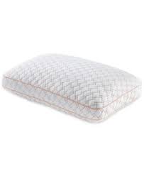 Gel Infused Memory Foam Cluster Pillow With Copper Infused Cover Macys Com Memory Foam Pillows Gold Pillows