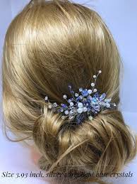 Side combs at each end of the tiara for added security. Blue Bridal Hair Accessories Online Discount Shop For Electronics Apparel Toys Books Games Computers Shoes Jewelry Watches Baby Products Sports Outdoors Office Products Bed Bath Furniture Tools Hardware Automotive