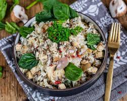 Low Carb Blumenkohlreis Pilzpfanne Vegan Mrs Flury Gesunde Rezepte Rezept Gesunde Rezepte Pilzpfanne Milcheiweissfrei