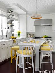Unique White Kitchen Cabinets With Yellow Accents The Awesome And Beautiful White Kitchen Cab Yellow Kitchen Decor Small Kitchen Decor Yellow Kitchen Accents