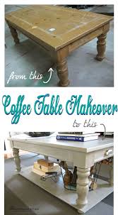 Coffee Table Makeover With Added Lower Shelf Coffee Table Makeover Diy Coffee Table Diy Furniture