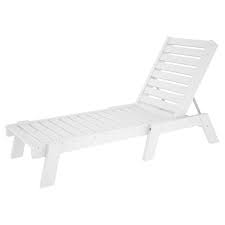 Polywood Captain Armless Recycled Plastic Chaise Lounge In 2020 Casual Outdoor Furniture Comfortable Chaise Chaise Lounge