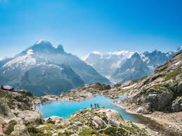 Lac Blanc Avec Vue Sur Le Mont Blanc Lac Blanc Mont Blanc Paysage Magnifique Montagne