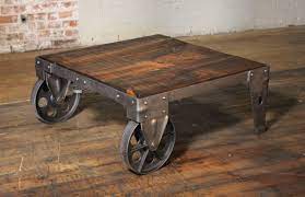 Free shipping on many items | browse your favorite brands. Authentic Vintage Industrial Cart Coffee Table Factory Shop Wood Steel And Iron For Sale At 1stdibs