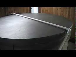 Diy Hot Tub Cover Lifter Youtube Hot Tub Cover Diy Hot Tub Spa Hot Tube