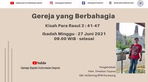 Scopri ricette, idee per la casa, consigli di stile e altre idee da provare. Gereja Yang Berbahagia Pdm Timotius Triyono Ibadah Minggu 27 Juni 2021 Youtube