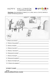 Halloween Prepositions Of Place Preposition Worksheets Prepositions Halloween Worksheets