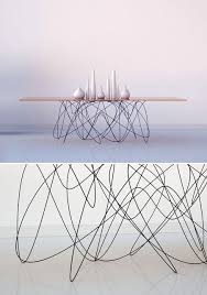 Wire Leg Table Furniture Design Unique Furniture Interior Furniture