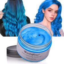 This will get the color to start seeping out, and won't be permanently damaging like other chemical methods. Amazon Com Wash Out Hair Dye Wax Hailicare Temporary Hair Color 4 23 Oz Natural Hairstyle Color Wax For Men And Women Festivals Parties Clubbing Cosplay Halloween Blue Beauty