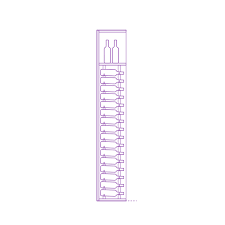 This kitchen cabinet wine rack is easy to build with just three boards! Wine Racks Dimensions Drawings Dimensions Com