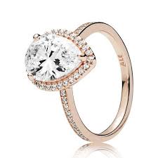 Pandora Rose Radiant Teardrop Cz Ring Pandora Rings Promise Teardrop Ring Pandora Rings Rose