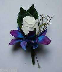 Maybe you would like to learn more about one of these? Latex Silk Wedding Flower Blue Singapore Orchid White Rose Corsage Button Hole Ebay