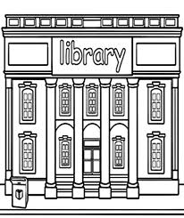 Library Building Coloring Pages Library Building Coloring Pages School Coloring Pages Coloring Pages For Teenagers Online Coloring Pages