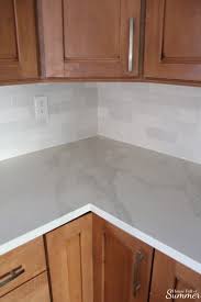 3x12 subway off white glazed mixed pattern ceramic mosaic tile mto0261. Kitchen Remodel Progress Fixtures Backsplash Countertop Details House Full Of Summer Coastal Home Lifestyle