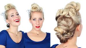 The hairdo used common during that time was pin curls and finger waves. 1940 S Pin Up Girl Hairstyle Youtube