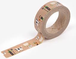 Cinta Adhesiva Masking Tape Washi Farm 15mm X10m Tiendas De Scrapbook Cinta Adhesiva Washi