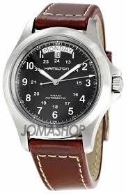 Hamilton Khaki King Series Automatic Men S Watch H64455533 In 2020 Watches For Men Hamilton Khaki King Brown Leather Band