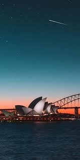 Shooting Star At Opera Sydney Wallpaper Iphone Android Background Followme Australia Travel Australia Wallpaper Travel Photography