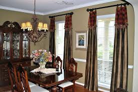 Quaint fabric square valance for a country vibe. Dining Room Window Treatments Alluring Formal Living Treatment Ideas Home Black White Valance House N Decor