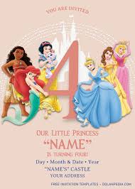 Maybe you would like to learn more about one of these? Disney Princess Birthday Invitation Templates Editable With Ms Word Dolanpedia