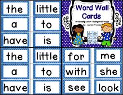 Free Reading Street Kindergarten High Frequency Word Wall Cards 40 Cards Sight Words Kindergarten Reading Street Kindergarten Kindergarten Reading