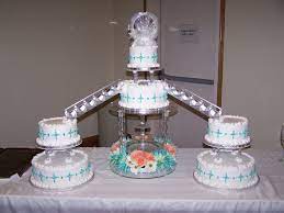 Wedding Cake With Fountain And Staircase Round Wedding Cakes Fountain Wedding Cakes Staircase Wedding Cake Wedding Cakes Vintage