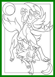 Lycanroc Pokemon Coloring Page In 2020 Pokemon Coloring Pages Pokemon Coloring Sheets Pokemon Coloring