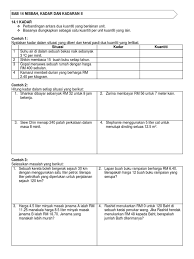 Berapa liter cat untuk satu kereta. Bab 14 Nisbah Kadar