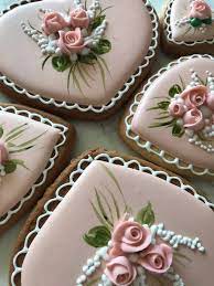 7 Wedding Heart By Vshlykova Cookie Decorating Sugar Cookies Decorated Flower Cookies