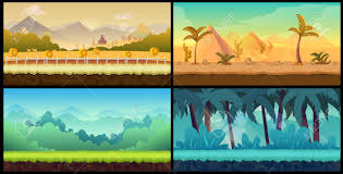 We hope you enjoy our growing collection of hd images to use as a background or home screen for your smartphone or computer. Landscape Cartoon Backgrounds Set For Game Illustration For Your Royalty Free Cliparts Vectors And Stock Illustration Image 78843147