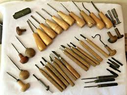 Lot Of 42 Vintage Wood Carving Tools Hand Chisels Gouges Blades Hand Tools Wood Carving Tools Antique Hand Tools Wood Carving Chisels