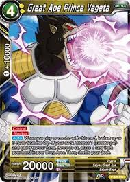 Ape gohan's main dangerous ability is mouth cannon. Great Ape Prince Vegeta Promotion Cards Dragon Ball Super Ccg Tcgplayer Com