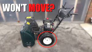 I asked a friend who had recently worked on a honda blower and he said that he had to take pretty. Mtd Snowblower Doesn T Move How To Fix Youtube