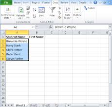 #2 go to data tab, click text to columns command under data tools group. Excel Split Cell Half Rows Cells Diagonally