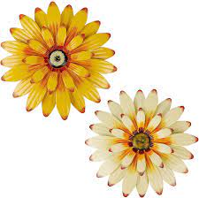 Join ikea family for even bigger savings on affordable furniture and home furnishings, a free hot coffee or tea when you visit and many more benefits. Buy Juegoal 2 Pack 16 Large Metal Flowers Wall Art Inspirational Daisy Wall Decor Sunflower Hanging For Indoor Outdoor Home Bedroom Living Room Office Garden White Yellow Online In Vietnam B08rsgyh5c