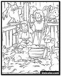 You can print out enough pages to make a coloring book, or give them a page a day to color until christmas. Nativity Coloring Pages Idea Whitesbelfast