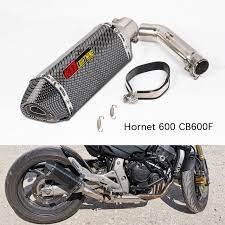 For Honda Hornet 600 Cb600f Motorcycle Exhaust Pipe Slip On Mid Link Elbow 51 Mm Tail Escape With Removable Muffler Db Killer Exhaust Exhaust Systems Aliexpress
