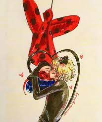 Ladynoir Kiss Upside Down Upside Down Miraclous Ladybug Miraculous Ladybug And Cat Noir Miraculous Ladybug