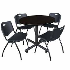 Breakroom Tables With Attached Chairs